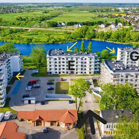Belle View - 3pok, Nawet 5 łóżek, Piękny Widok Na Rzekę, Tv55 Z Netflix I Max, Parking, Winda * Iława